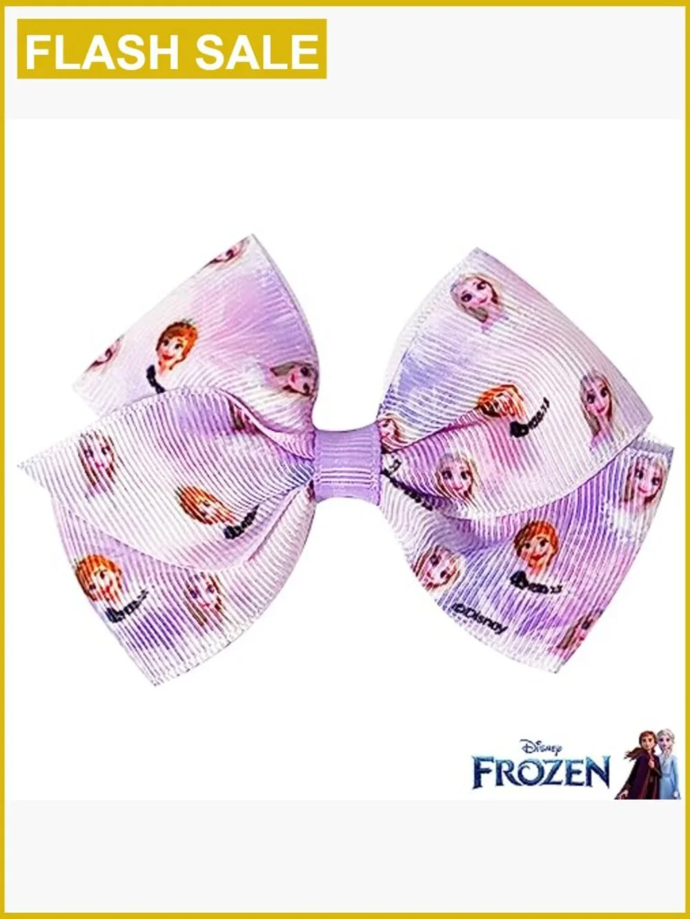 7 Piece Frozen II Hair Bow Set, Alligator Clips, Ages 3+